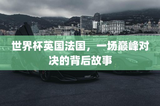 世界杯英国法国，一场巅峰对决的背后故事