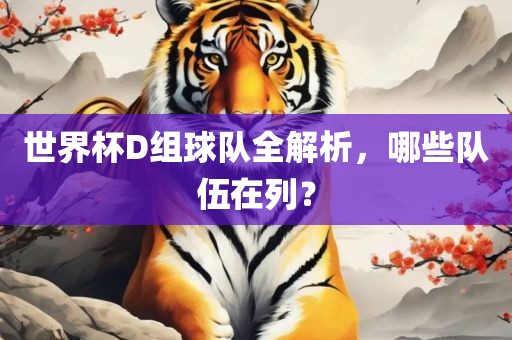 世界杯D组球队全解析，哪些队伍在列？