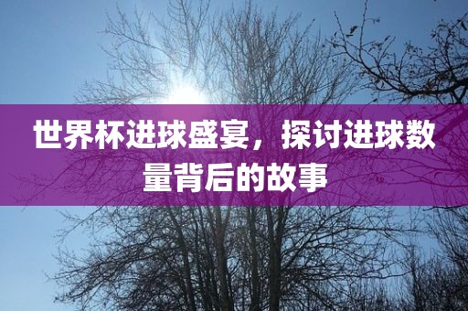 世界杯进球盛宴，探讨进球数量背后的故事