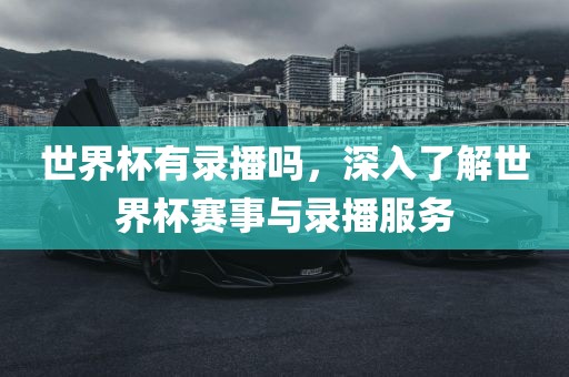 世界杯有录播吗，深入了解世界杯赛事与录播服务