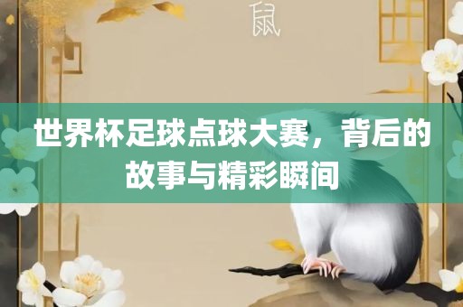 世界杯足球点球大赛，背后的故事与精彩瞬间