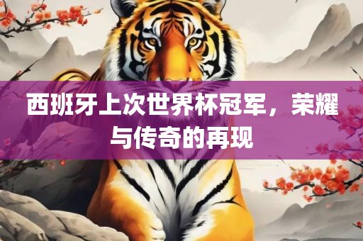 西班牙上次世界杯冠军，荣耀与传奇的再现