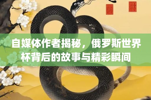 自媒体作者揭秘，俄罗斯世界杯背后的故事与精彩瞬间