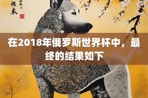 在2018年俄罗斯世界杯中，最终的结果如下