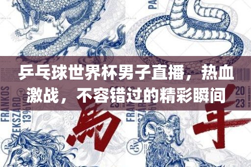 乒乓球世界杯男子直播，热血激战，不容错过的精彩瞬间吉安市靖泰电力工程有限公司