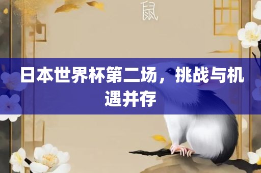 日本世界杯第二场，挑战与机遇并存