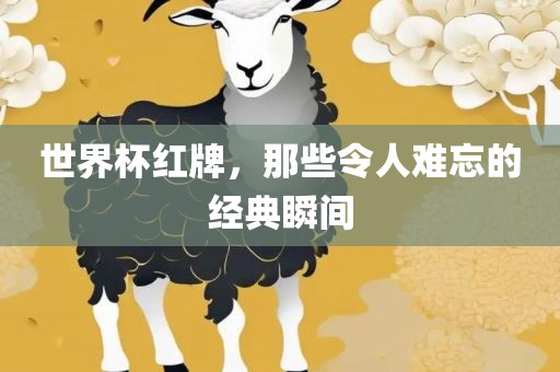 世界杯红牌，那些令人难忘的经典瞬间