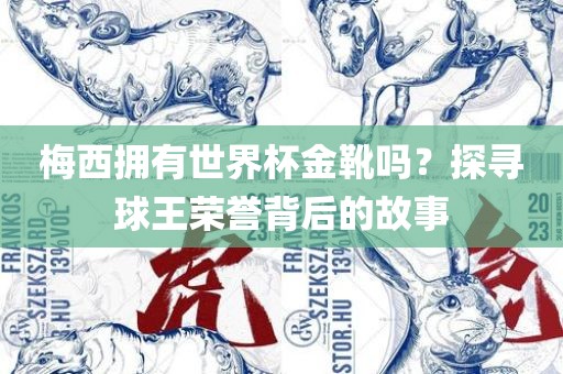 梅西拥有世界杯金吉安市靖泰电力工程有限公司靴吗？探寻球王荣誉背后的故事
