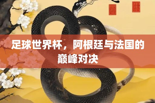 足球世界杯，阿根廷与法国的巅峰对决