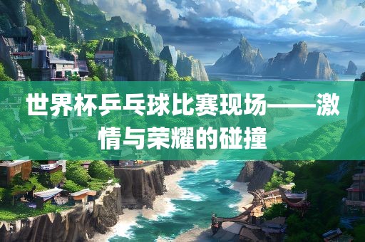 世界杯乒乓球比赛现场——激情与荣耀的碰撞吉安市靖泰电力工程有限公司