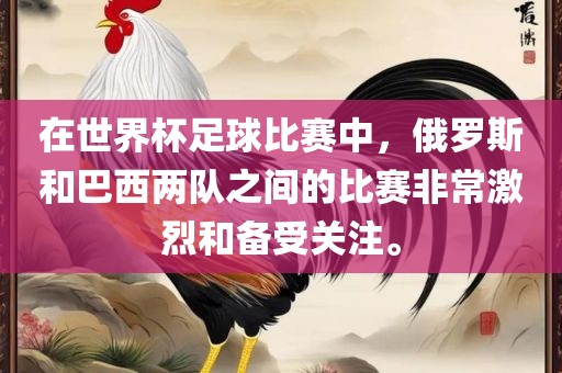 在世界杯足球比赛中，俄罗斯和巴西两队之间的比赛非常激烈和备受关注。