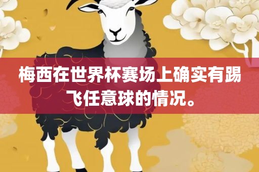 梅西在世界杯赛场上确实有踢飞任意球的情况。