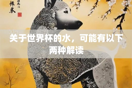 关于世界杯的水，可能有以下两种解读吉安市靖泰电力工程有限公司