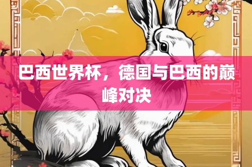 巴西世界杯，德国与巴西的巅峰对决