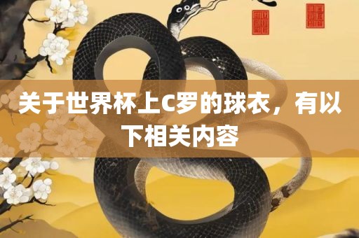 关于世界杯上C罗的球衣，有以下相关内容