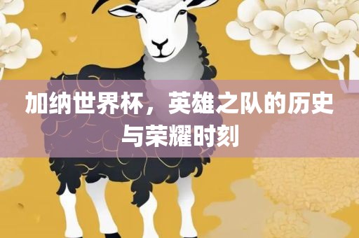 加纳世界杯，英雄之队的历史与荣耀时刻