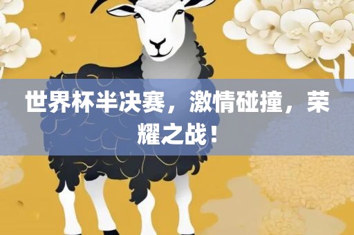 世界杯半决赛，激情碰撞，荣耀之战！