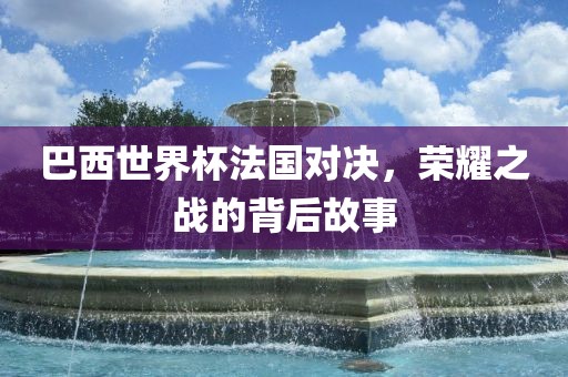 巴西世界杯法国对决，荣耀之战的背后故事