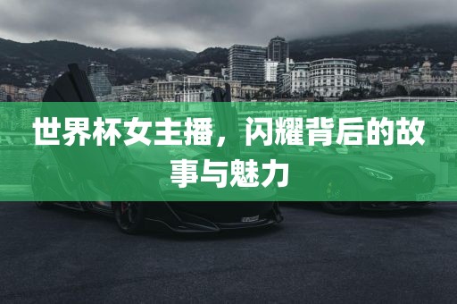 世界杯女主播，闪耀背后的故事与魅力