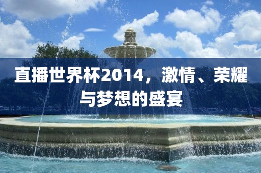 直播世界杯2014，激情、荣耀与梦想的盛宴
