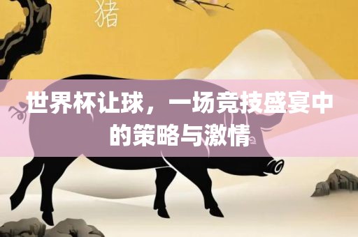 世界杯让球，一场竞技盛宴中的策略与激情
