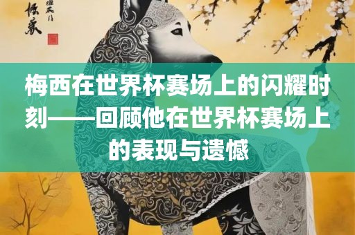 梅西在世界杯赛场上的闪耀时刻——回顾他在世界杯赛场上的表现与遗憾