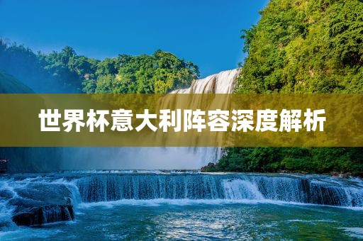 世界杯意大利阵容深度解析吉安市靖泰电力工程有限公司
