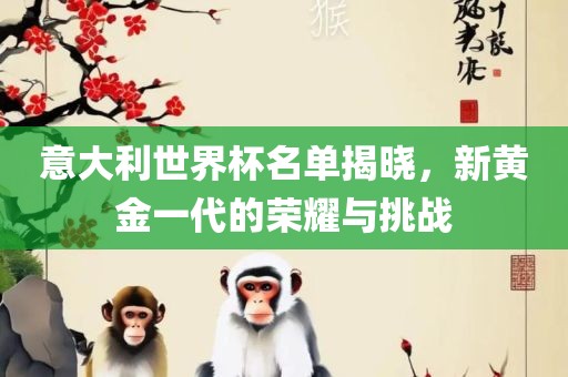 意大利世界杯名单揭晓，新黄金一代的荣耀与挑战