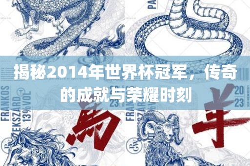 揭秘2014年世界杯冠军，传奇的成就与荣耀时刻吉安市靖泰电力工程有限公司