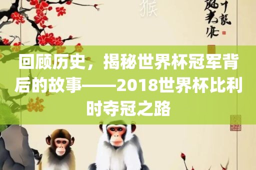 回顾历史，揭秘世界杯冠军背后的故事——2018世界杯比利时夺冠之路吉安市靖泰电力工程有限公司