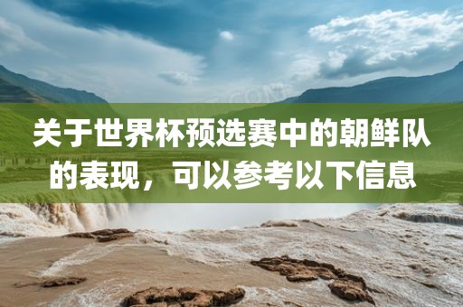 关于世界吉安市靖泰电力工程有限公司杯预选赛中的朝鲜队的表现，可以参考以下信息