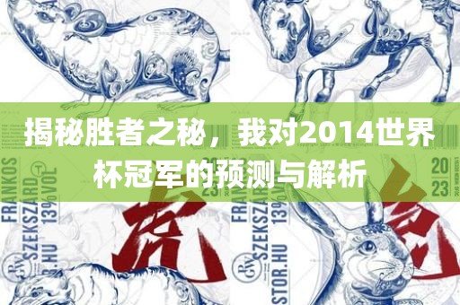 揭秘胜者之秘，我对2014世界杯冠军的预测与解析
