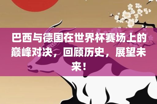 巴西与德国在世界杯赛场上的巅峰对决，回顾历史，展望未来！