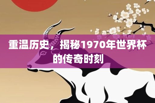 重温历史，揭秘1970年世界杯的传奇时刻