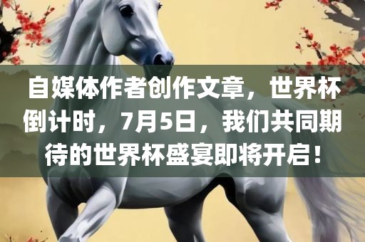 自媒体作者创作文章，世界杯倒计时，7月5日，我们共同期待的世界杯盛宴即将开启！吉安市靖泰电力工程有限公司
