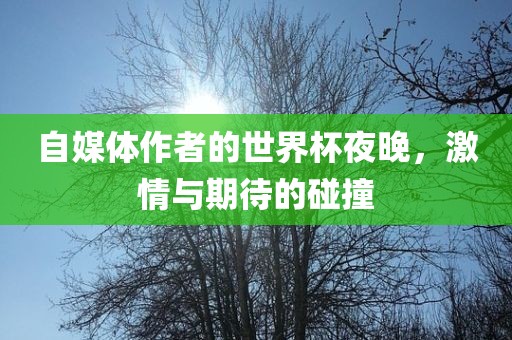 自媒体作者的世界杯夜晚，激情与期待的碰撞