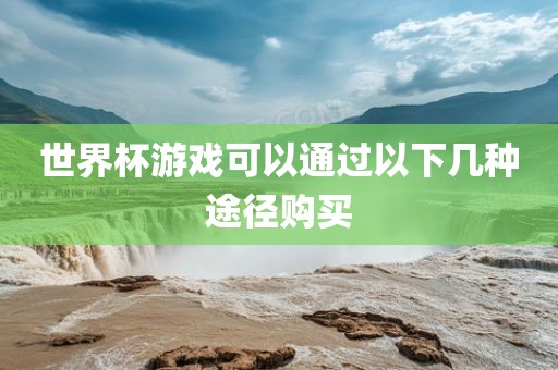 世界杯游戏可以通过以下几种途径购买吉安市靖泰电力工程有限公司