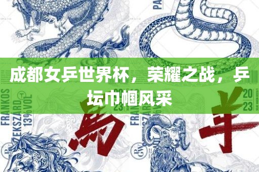 成都女乒世界杯，荣耀之战，乒坛巾帼风采