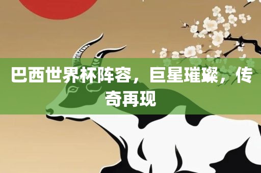 巴西世界杯阵容，巨星璀璨，传奇再现