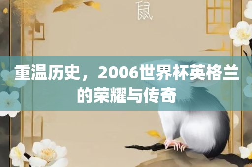 重温历史，2006世界杯英格兰的荣耀与传奇