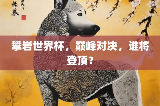 攀岩世界杯，巅峰对决，谁将登顶？