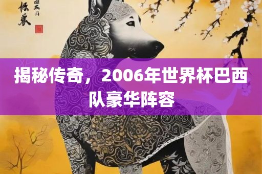 揭秘传奇，2006年世界杯巴西队豪华阵容