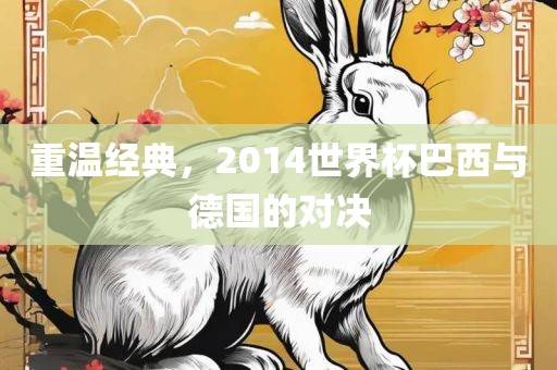 重温经典，2014世界杯巴西与德国的对决
