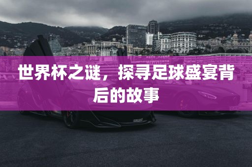 世界杯之谜，探寻足球盛宴背后的故事吉安市靖泰电力工程有限公司