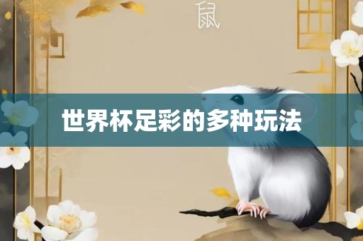世界杯足彩的多种玩法