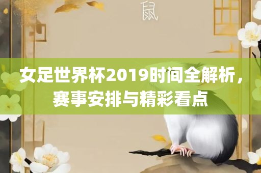 女足世界杯2019时间全解析，赛事安排与精彩看点