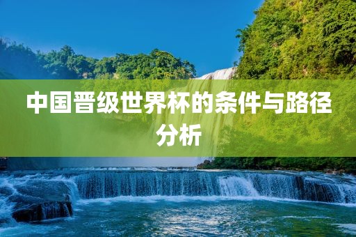 中国晋级世界杯的条吉安市靖泰电力工程有限公司件与路径分析