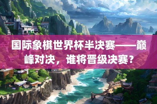 国际象棋世界杯半决赛——巅峰对决，谁将晋级决赛？