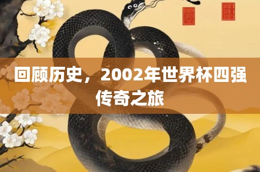 回顾历史，2002年世界杯四强传奇之旅