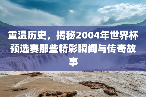 重温历史，揭秘2004年世界杯预选赛那些精彩瞬间与传奇故事